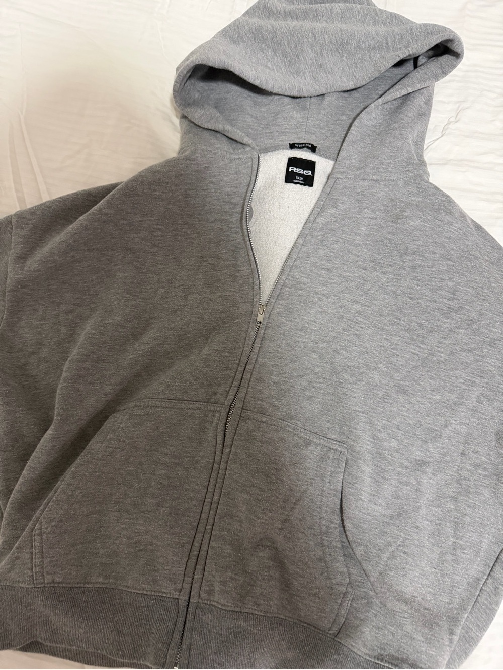 RSQ Full-Zip Hooded Sweatshirt - Gray